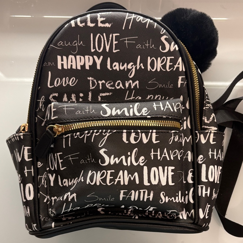 Black and White Women's Backpack